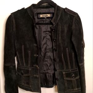 Y2K Genuine Leather Jacket